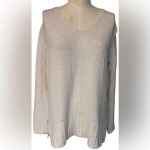 Carolyn Taylor Medium V Neck Long Sleeve Acrylic/polyester Pullover Sweater